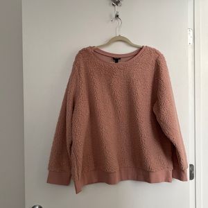 Sherpa sweatshirt dusty pink/rose